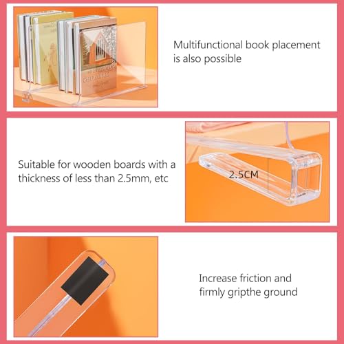 16 Stück Transparente Acryl Regal Wandregal, Multifunktionaler Regaltrenner, Verstellbarer Kleiderorganisator, für Closet Organizer Schränken die Aufbewahrung und Organisation