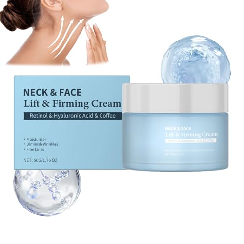 Crema per il collo con retinolo, acido ialuronico e caffeina,