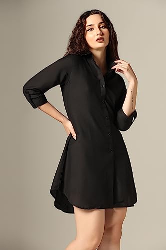 Dhruvi Trendz Womens Rayon Women Western Dresses Regular Fit Fit And Flare (Dt-Wd1100_Sky_M)