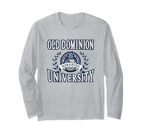 Old Dominion Monarchs Laurels Gray Officially Licensed Long Sleeve T-Shirt