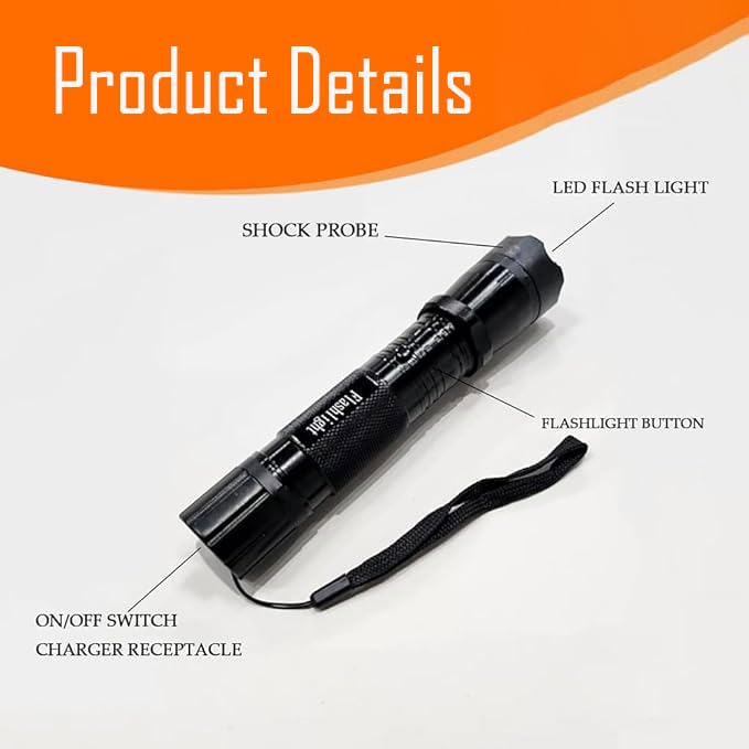 Amazon.com: DOMTKBE X95 Tactical Stun Flashlight, Light in Dark