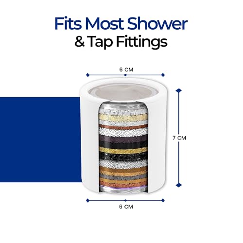 Image of Pexlar Replacement Shower Filter Cartridge for Shower & Tap Filter for Hard Water - Multistage Hard Water Softener
