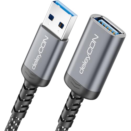 Ya en mundofriki.es: deleyCON 1,5m Extensión USB 5 Gbps (A Macho a A Hembra), Conectores de Aluminio y Cable de Nailon, USB 3.0/3.2 Gen1, para Teclado, Ratón, Impresora, Escáner, Cámara, Disco Duro Externo etc.