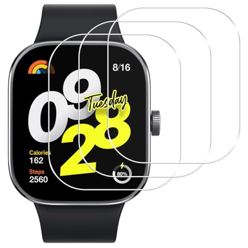 Seninhi�y3���Z�b�g-�� �i���z�Ή� Xiaomi Redmi Watch4 �t�C���� Redmi Watch4 �K���X�t�B���� �ی�t�B���� ��ʕی�V�[�g �t���V�[�� �J�o�[ �t���ی� �\�t�g �y PET������ �Y�f�@�� 3D�J�o�[ �ϏՌ� ����