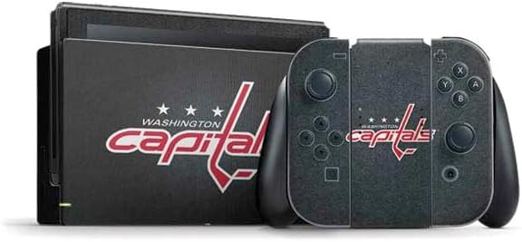 Skinit Decal Gaming Skin Compatible with Nintendo Switch Bundle - Officially Licensed NHL Washington Capitals Distressed Design