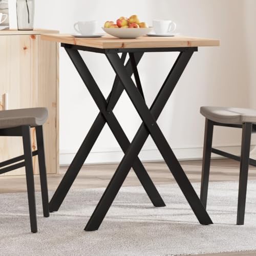Table à manger avec structure en X : la solution gain de place pour vos repas dans les petits espaces