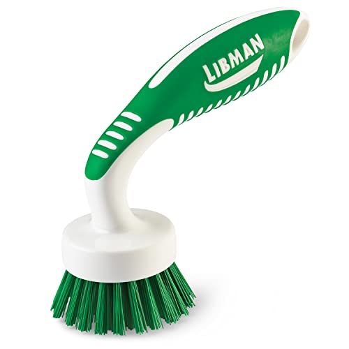 Libman Kitchen Scrub Brush Kit Cleaning Brushes For Household Use Dish Brush Kitchen Brushes For Dishes Scrubbing Brush Long Handle Scrub Brush 3 Different Brushes Included #TOP2
