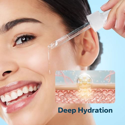 Vorelo Hyaluronic Acid 2% + B5 and Ceramides (2.03 fl.oz), Hyaluronic Acid Serum for Daily Hydration, Lightweight Formula Absorbs Quickly to Leave Skin Feeling Plumper and Smoother, Non-Sticky Finish