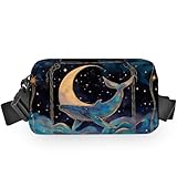 Whale Fanny Pack for Women Belt Bag Lightweight Waist Bags Waterproof Purse with Adjustable Straps Wallet Casual Presents Travel Workout