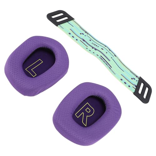 Coussinets d'oreille anti-transpiration pour casque G733 et G335 violet