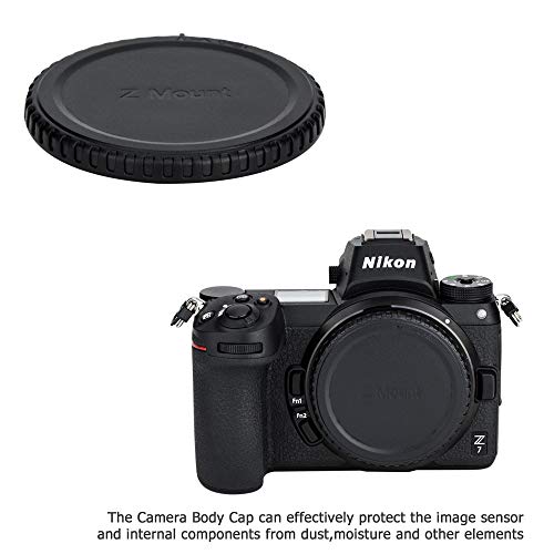 Image of JJC 2-Pack Z Mount Body Cap & Rear Lens Cover for Nikon Z6 III II Z7 II Z5 | Back Sensor Dust Cap for Z6III Z6II Z7II Z5II Z5 Z6 Z7 Z8 Z9 Z50 Z50 II Z50II ZR Zf Zfc Mirrorless Camera & Z Mount Lens