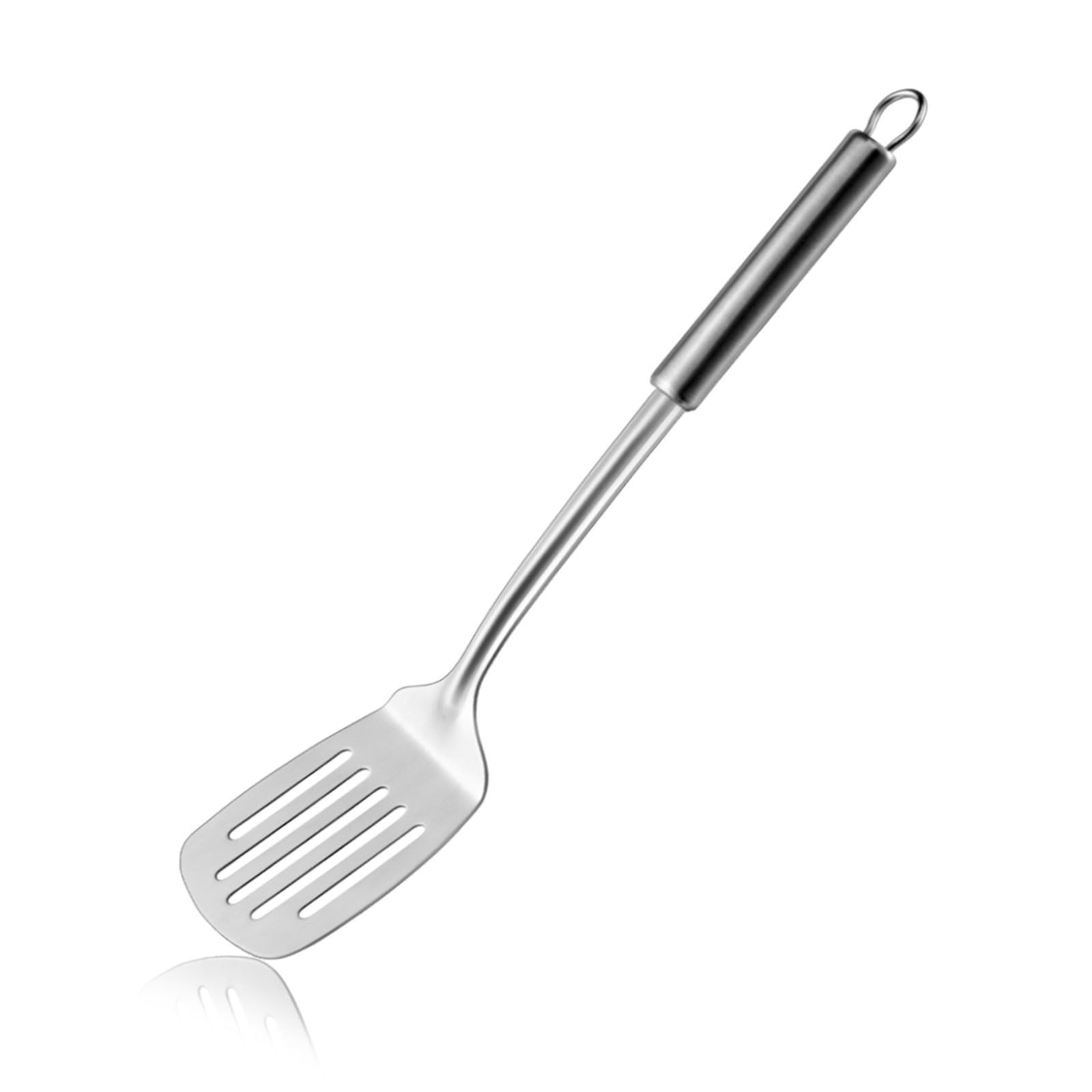 Pleafind Slotted Spatula (14.4 inch), Stainless Steel Slotted Spatula, Metal Slotted Spatula, Slotted Turner, Wok Slotted Turner Spatula for Home, Kitchen and Restaurant, Dishwasher Safe