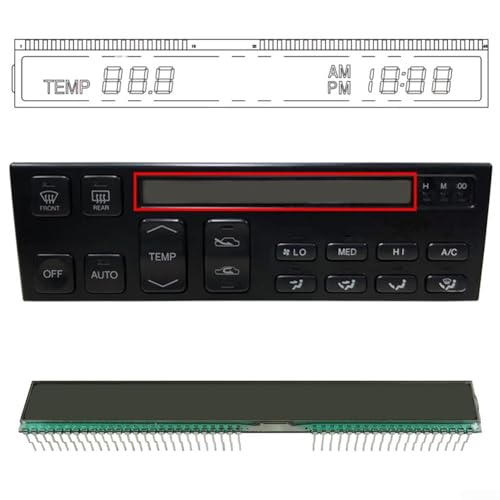 Pantalla de control climático Lexus LS400 para reparar dígitos borrosos 5