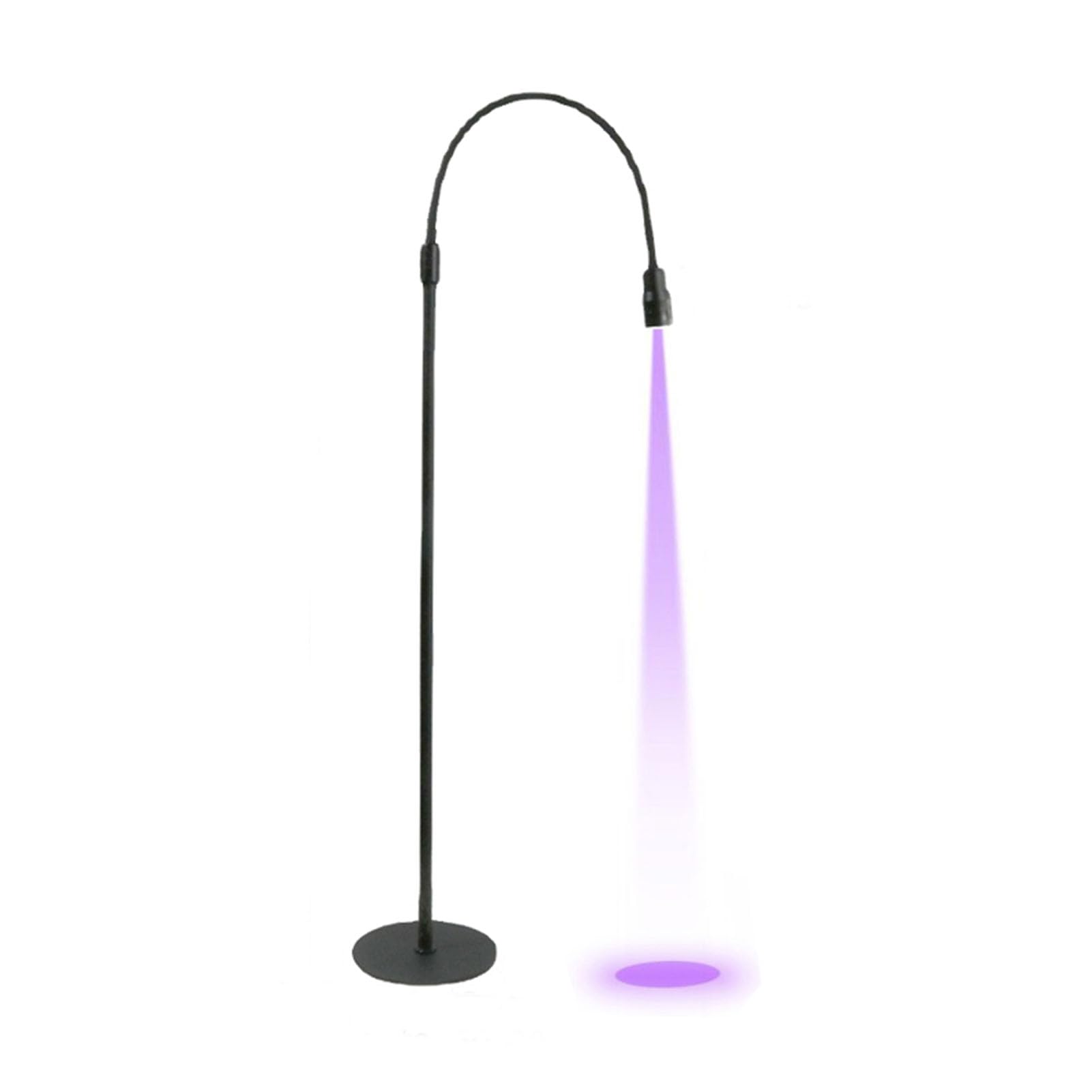 CHICIRIS Lampa UV do Rzęs, Lampa LED Sterowana Pedałem Nożnym z obrotową szyjką gęsią 360 Stopni do Przedłużania Rzęs, Utwardzania Klejem UV Paznokci (wtyczka UE 5W)