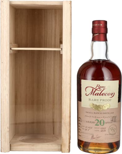 Rum Malecon Añejo 20 Años RARE PROOF 48,4% Vol. 0,7l in Holzkiste Cover