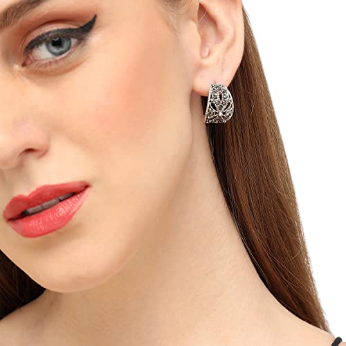 Image of SOHI Hoop Earring For Women and girls, Indo-western Earrings, Fashion Accessories, jewellery for women, Fancy earrings, artificial earrings for ladies