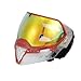 Empire EVS Paintball Goggle Mask with Dual Thermal HD Fire Mirror Lens, Clear and Red