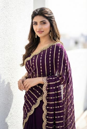 Image of Amazon Brand - Tavasya Womens Saree