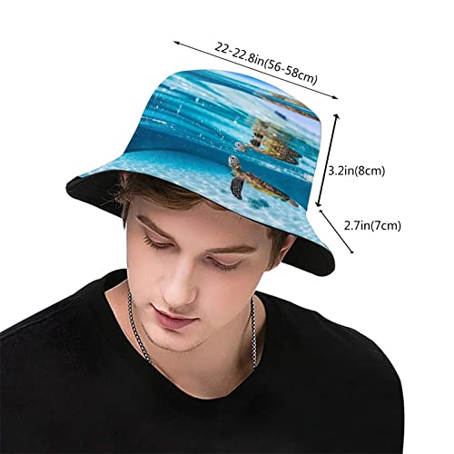 Sombrero tipo Bucket Sea Turtle Unisex Plegable miniatura 3