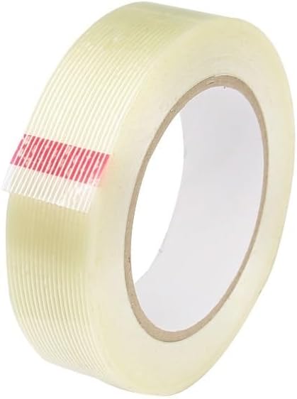 1pcs 50M Gird Fiber Tape Strong Glass High Temperature Resistant Non-Marking Inductrial Strapping Packing Fixed Seel Tape