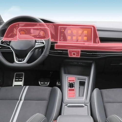 Film de protection en TPU de qualité PPF pour intérieur Volkswagen Golf MK8 GTI