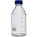 1000ml Glass Round Media Storage Bottles with GL45 Screw Cap, 3.3 Borosilicate Glass, Karter Scientific 232J4 (Single)