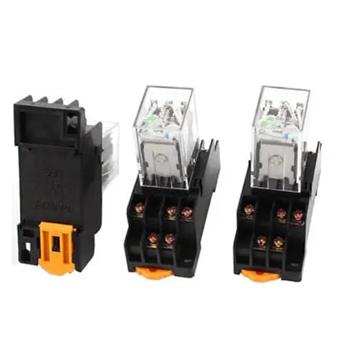 Relais électromagnétique compact 3PDT 11 broches à fixation rapide sur rail DIN