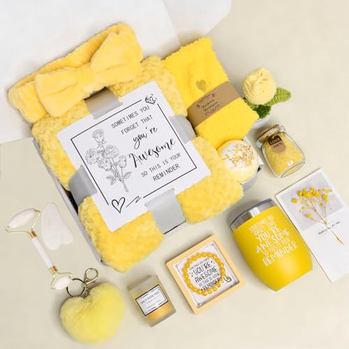 Leewjed Self Care , 16pcs Gift Baskets for Women Relaxing Spa Gifts Birthday Care Package Valentines Day, Mothers Day, Christmas for Her Girlfriend Sister Wife