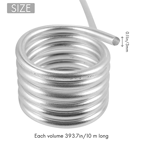 Fil d'aluminium 3mm pour armature de sculpture solide 10m