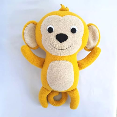 Peluche singe jaune doudou Générique pour bébé
