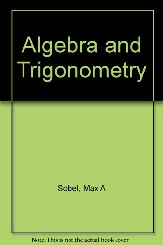 Algebra and trigonometry 0130258180 Book Cover