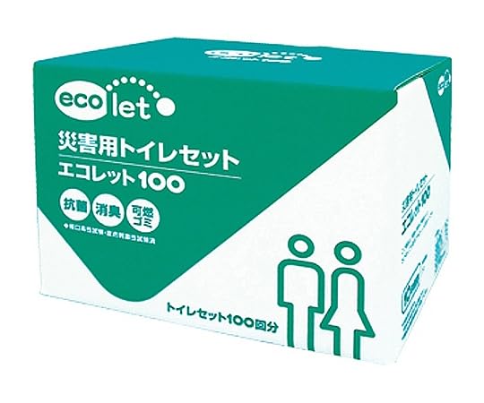Amazon.co.jp: エコワン 災害用トイレ エコレット100 100回分×4箱入 65 