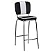 KADIMA DESIGN Tabouret de bar américain 50s Diner tabourets de bar rétro en noir et blanc tabouret de comptoir