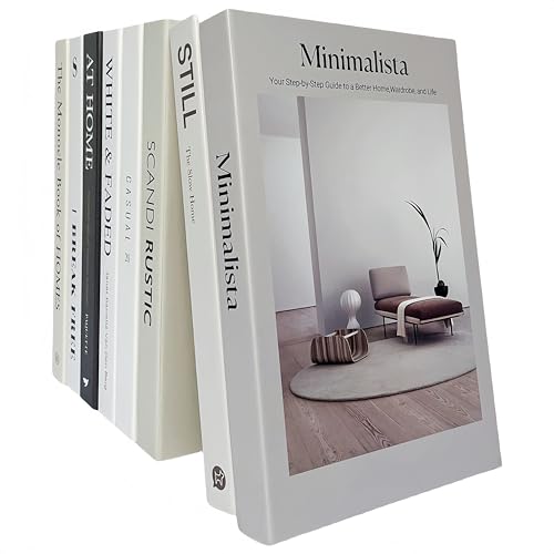 Image of 8 Pack Decorative Books, Ediactcyl Decoration Faux Books