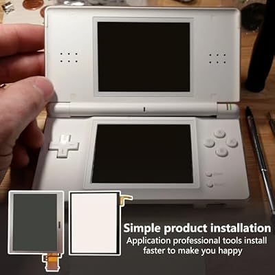 New Version Bottom Lower LCD Screen Display Replacement for Nintendo DS Lite DSL NDSL with Touch Tool