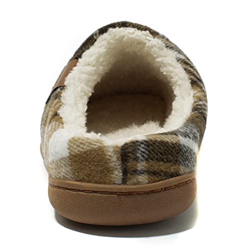 NewDenBer Women's Cozy Memory Foam Slippers Soft Fleece Lined Slip on Indoor Outdoor House Shoes2