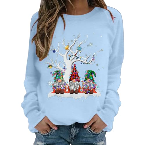 Sweat-shirt femme manches longues idéal pour adopter un look mode d'automne