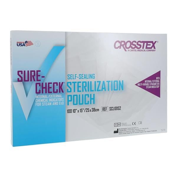 CROSSTEX SCL10152 Sure-Check Self-Seal Pouch (Pack of 100)