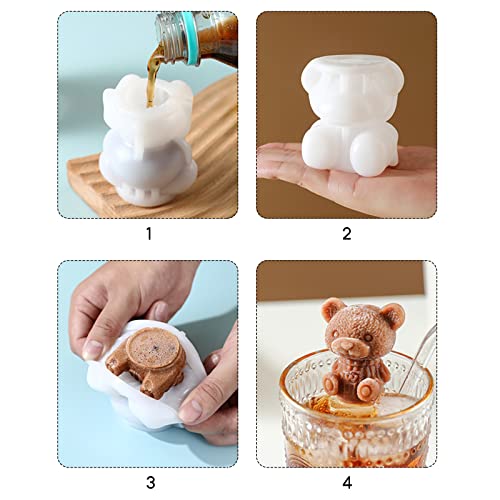 Molde de hielo de silicona con forma de cerveza pequeña miniatura 3