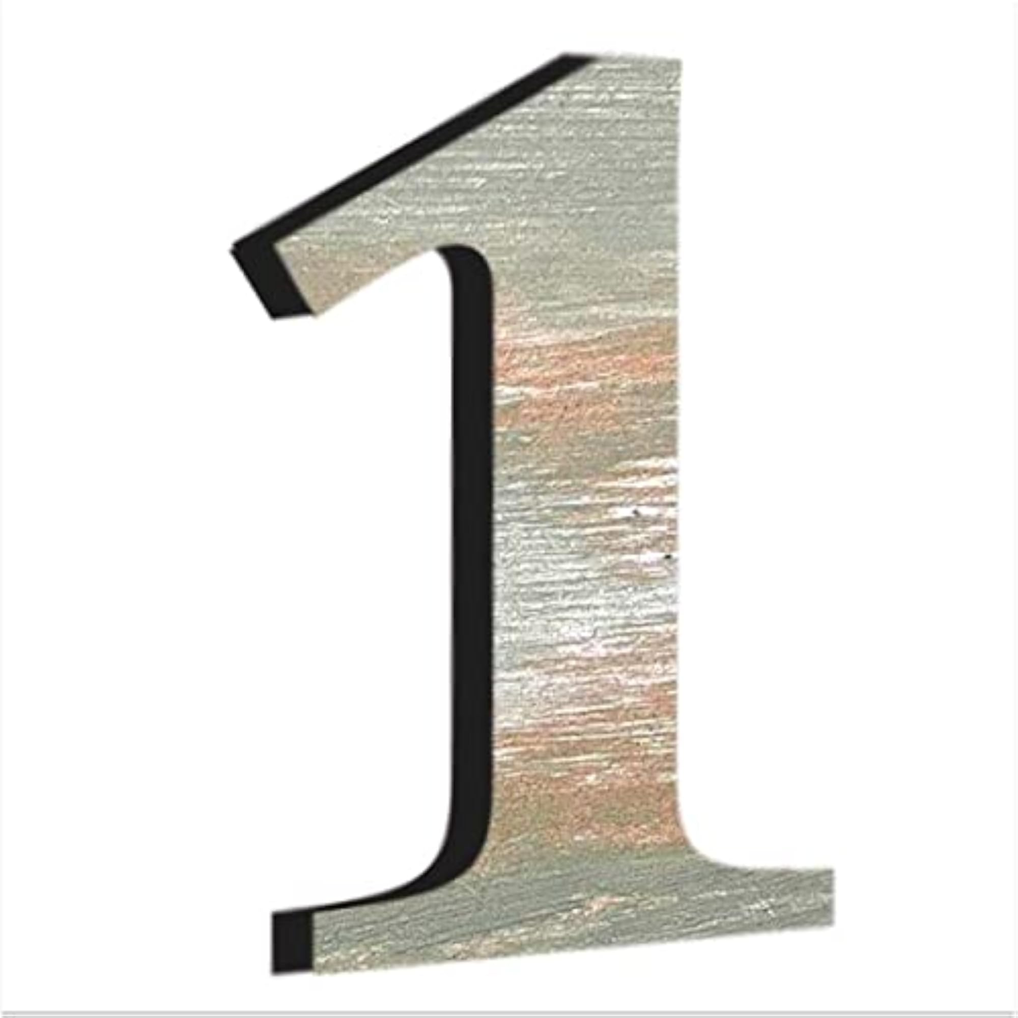 Wooden Number 1 for Wall Decoration