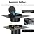LYDODOKA 4 Inch Removable Roof Vent Cap, 430 Stainless Steel Roof Vents for Houses, 4 Inch Exhaust Vent for Ventilation System with Damper, Roof Dryer Vent Cap, Rainproof and Snowproof(Black)