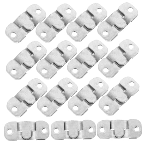 Image of 15pairs Mirror Buckle Interlocking Hangers Picture Frame Hooks for Wall Mounting Wall Hangers Shelves