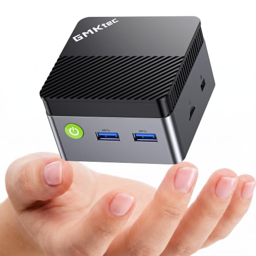 Image of GMKtec G5S Mini PC Intel Celeron N5095 (Up to 2.9GHz) 8GB LPDDR4 128GB SSD | Compact Mini Computer With Dual HDMI 2.0 4K Outputs, WiFi 6, BT 5.2, Gigabit LAN, USB 3.2 Ports, SD Reader For Home, Office