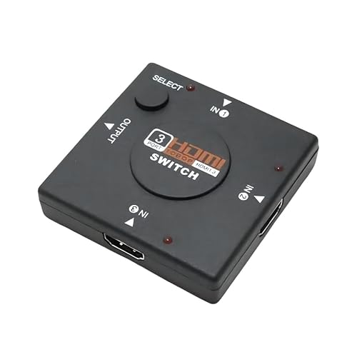 SKLINE 3�|�[�gHDMI�ؑ֊� �����^�b�`�؂�ւ� PS3/PC/�e���r�Ή� �u���b�N