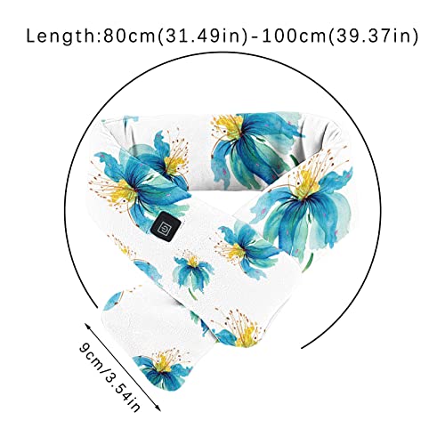 Intelligent Heating Scarf Usb Electric Heating Warm Print Scarf Neck Protection Satin Scarf For Hair Wrapping At Night #TOP5