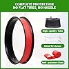 20/26x4 E-Bike Fat Tire, Puncture Protection, High Grip All-Terrain Tires with Tubes, Tire Levers & Liners for MTB/E-Bike/Tricycle/Folding Bikes, Tread Design, Superior for Snow/Sand/Off-Road/Street #2