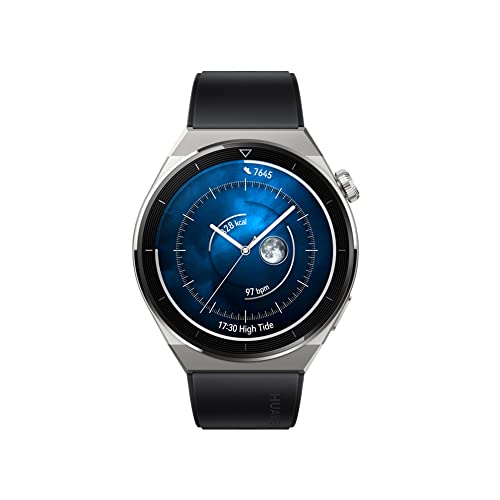 SmartWatch, HUAWEI WATCH GT3 pro, 46mm, Preto, Tela AMOLED, Bateria c/ 14 dias de duração, Monitor C