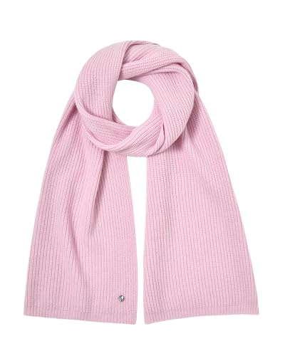 KVSS 100% Pure Cashmere Rib Scarf for Women Knit Scarves