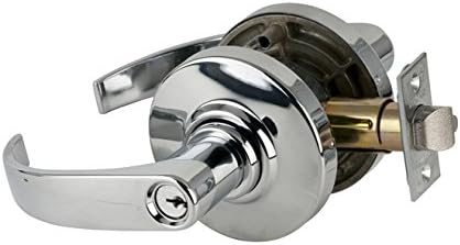 Schlage Commercial AL53NEP625 AL Series Grade 2 Cylindrical Lock, Entry Function Turn/Push Button Locking, Neptune Lever Design, Bright Chrome Finish