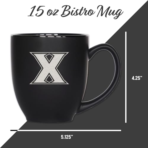 Image of Rico Industries NCAA Primary 15-Oz Personalized Matte Black Bistro Mug - for Hot or Cold Drinks